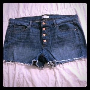Loft Frayed Denim Shorts